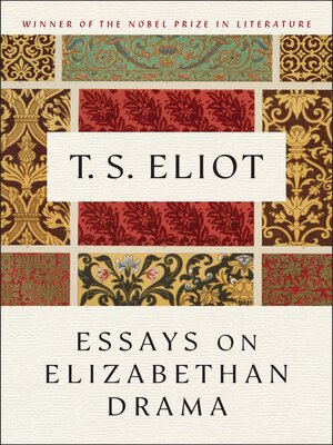 cover image of Essays On Elizabethan Drama